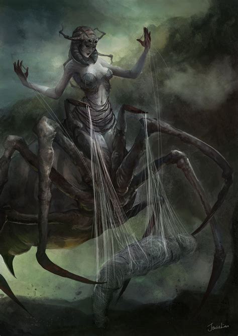 Arachne the Weaver Queen by JowieLimArt.deviantart.com on @DeviantArt ...