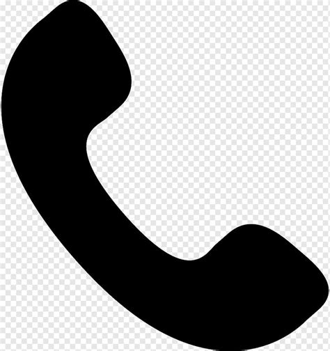 a black phone icon on a transparent background png clipart free for ...