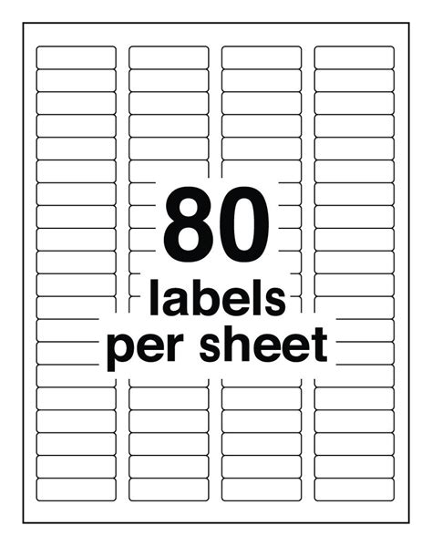 Avery Labels 5167 Excel Template | williamson-ga.us