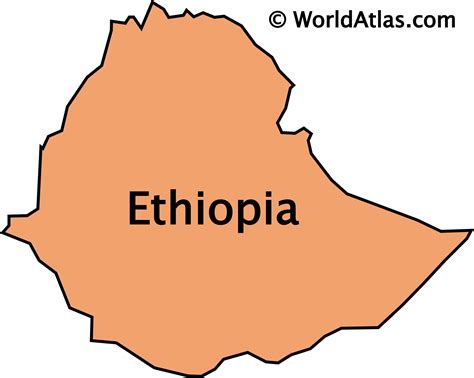 Free Vector Map Of Ethiopia Outline One Stop Map - vrogue.co