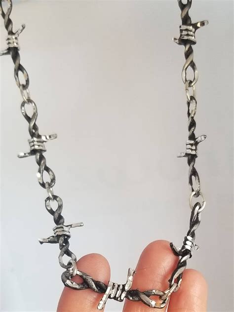 Barbed Wire Necklace - Etsy