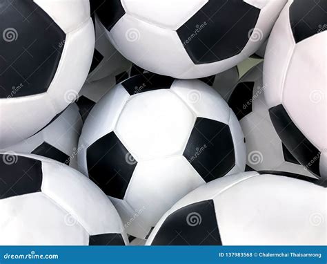 Soccer Ball Background,isolated on White Background Stock Photo - Image ...