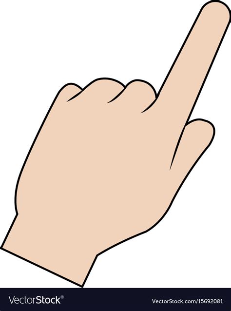 Hand Sign Pointing Finger Royalty Free Vector Image | My XXX Hot Girl