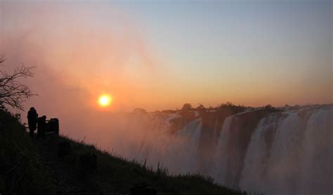 Victoria Falls at Sunset | Sunset, Victoria falls, Natural landmarks