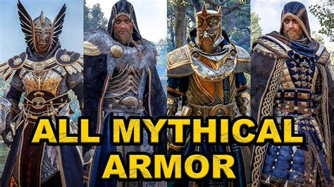 Assassin's Creed Valhalla - All Mythical Armor Sets Showcase (Male Eivor Version) - YouTube