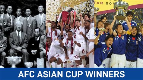 AFC Asian Cup Winners 1956 - 2019 - YouTube