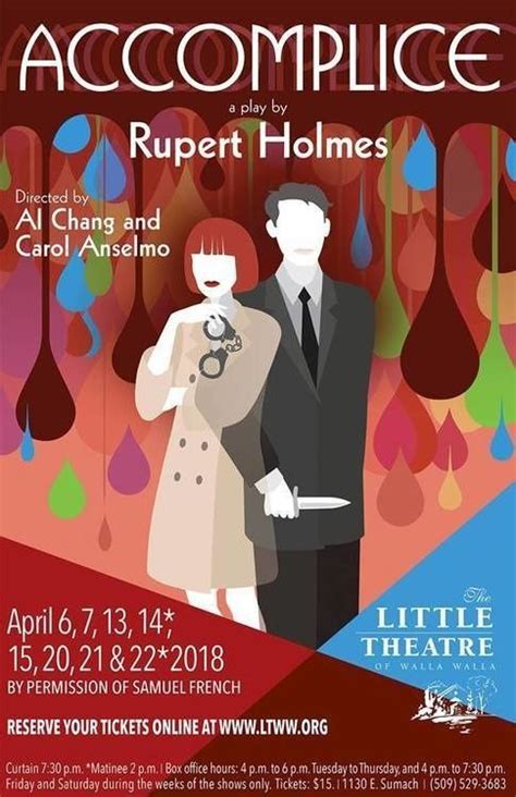 Accomplice at The Little Theatre | Little theatre, Play poster, Theatre