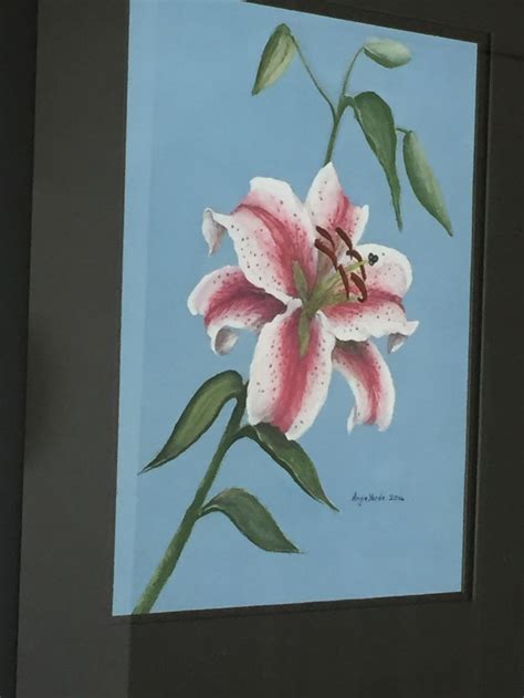 Star gazer lily watercolour painting | Painting, Stargazer lily, Art