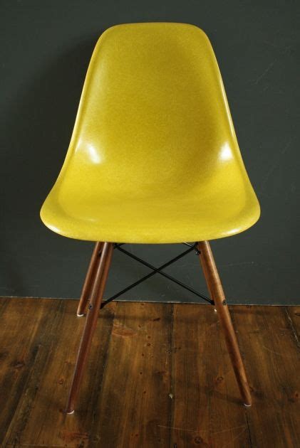 Eames Herman Miller DSW side chair in brilliant yellow - Lovely & Co ...