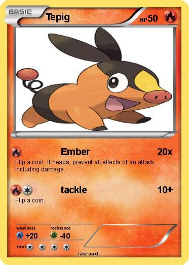 Pokémon Tepig 960 960 - Ember - My Pokemon Card