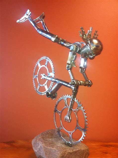 Metal Art Diy, Metal Art Welded, Scrap Metal Art, Metal Crafts, Bicycle ...