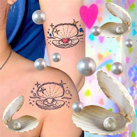 Pin by Takoya on Tattoo | Shell tattoos, Mermaid tail tattoo, Pearl tattoo