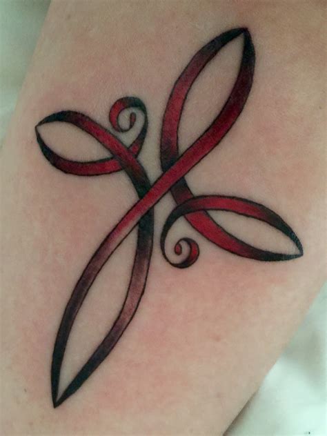 Symbol for strength, faith and infinity. Thank you Mary #Buckarootattoo ...