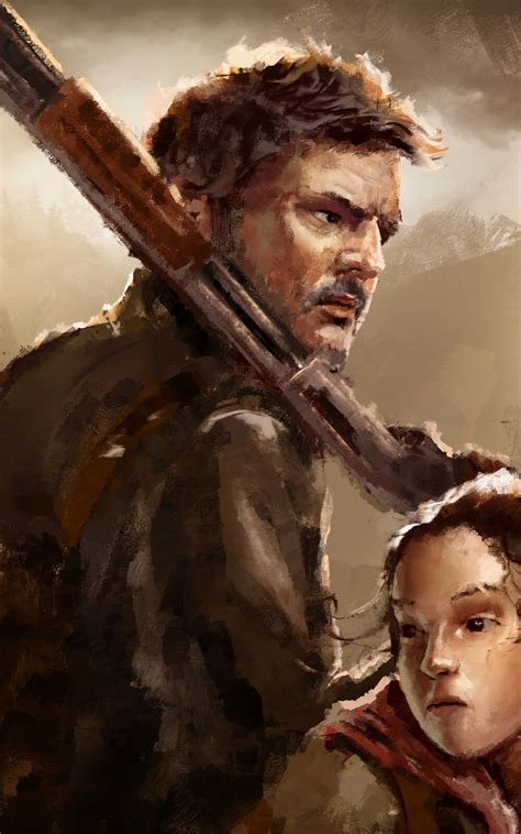 1200x1920 The Last of Us Ellie & Joel AI Digital Art 1200x1920 ...