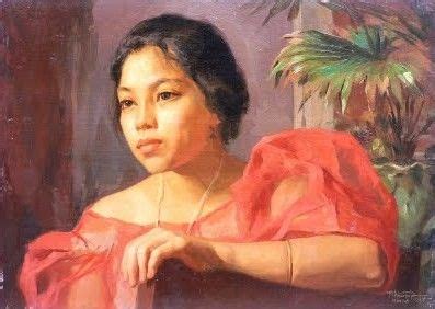 Amorsolo Painting of Filipina Woman