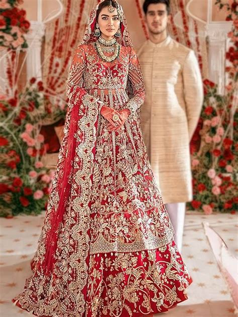 Red Wedding Dresses UK USA Canada Indian Pakistani Red Wedding Dresses