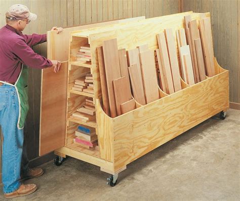 Maximizing Space With Rolling Lumber Storage Rack - Home Storage Solutions