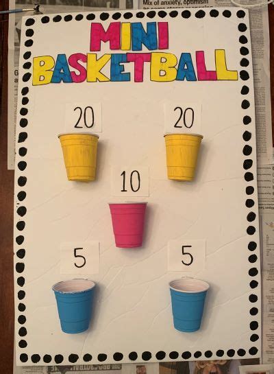 Mini Basketball Craft | Diy kids games, Basketball crafts, Kids party games