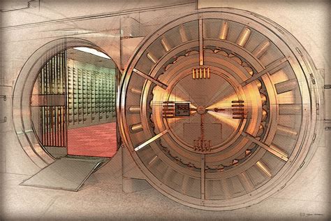 Vintage Bank Vault Door