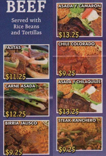 Menu at Taqueria Los Cazadores restaurant, Bremerton