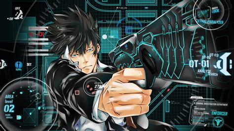 Shinya Kogami With his Dominator