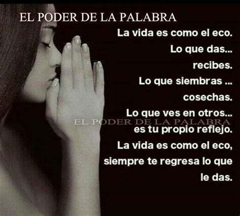 EL PODER DE LA PALABRA , ASI ES | Lo que das recibes, Palabra de vida, Vida