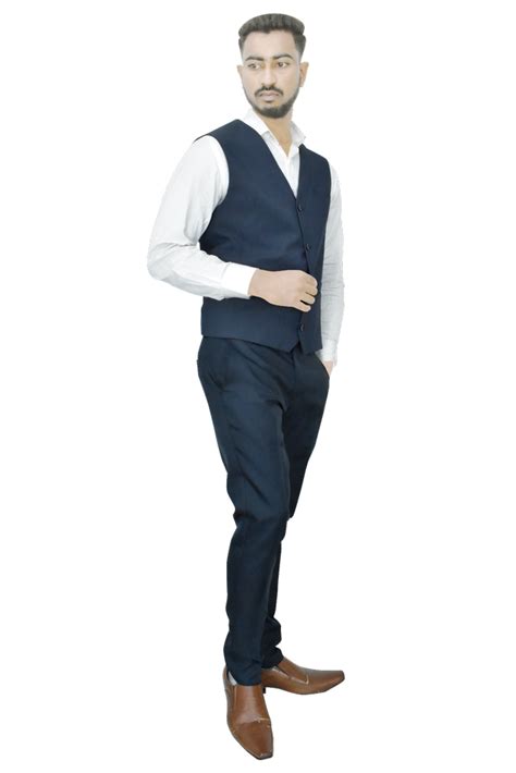 Party Blue Men Slim Fit Waistcoat, Size: 38 Inch at Rs 750/piece in ...
