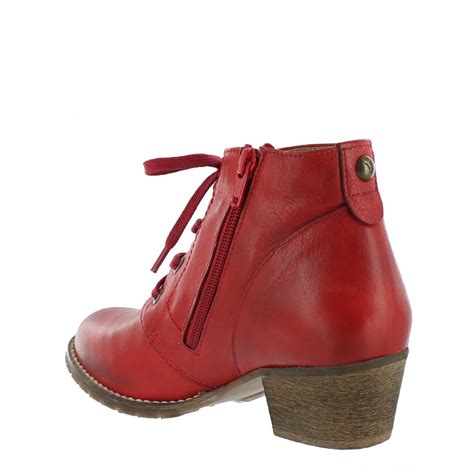 Marta Jonsson Womens Ankle Boots 6533L Women's Red Boots - Free Returns ...