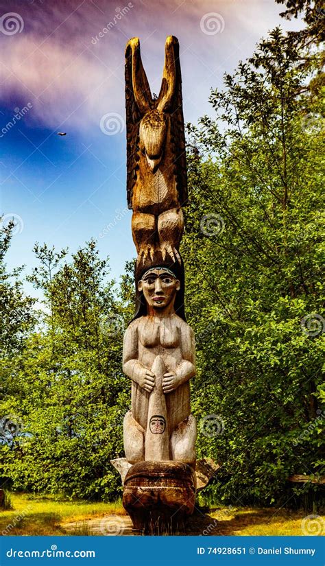 Native American Totem stock image. Image of site, totem - 74928651