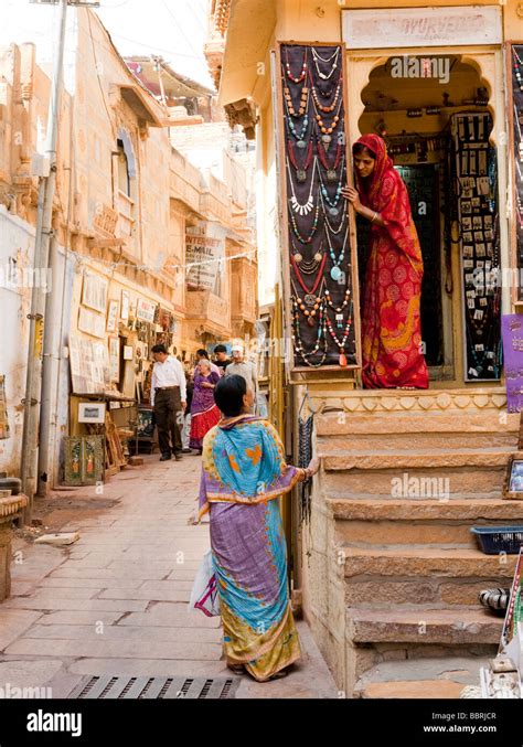 Shopping Inside Jaisalmer Fort Rajasthan India Stock Photo - Alamy