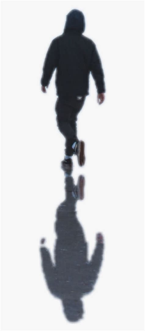 #ftestickers #man #walking #silhouette #shadoweffect - Man Walking Shadow Silhouette, HD Png ...