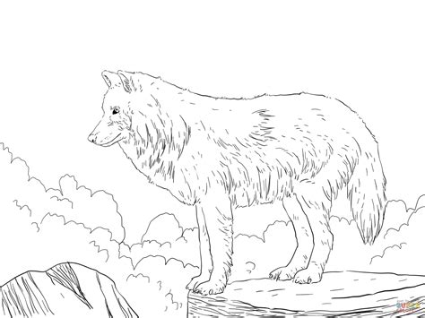 Free Realistic Wolf Coloring Pages To Print, Download Free Realistic ...