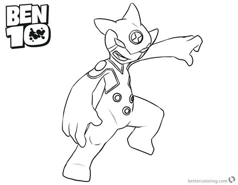 Ben 10 Buzzshock Coloring Pages - Coloring and Drawing