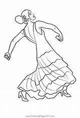 Dancer Coloring Page For Kids  Free Dancers Printable Pages sketch template