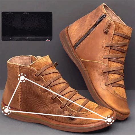 Hot-sale women comfortable soft sole closed toe slip resistant flat ankle casual zipper boots
