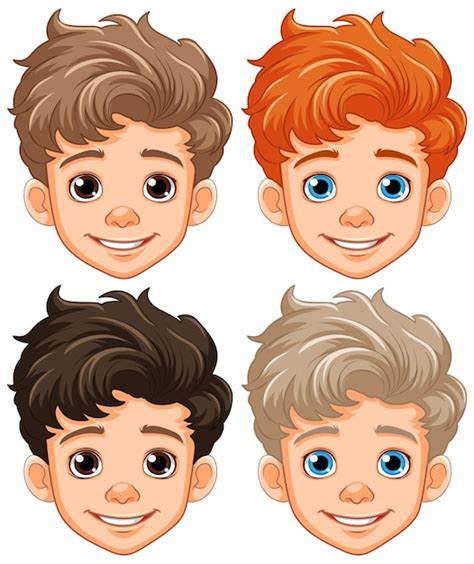 Free Vector | Isolated boy head cartoon