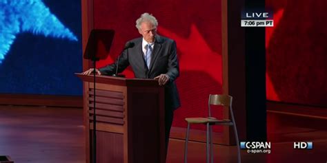 Clint Eastwood explains empty chair speech at 2012 RNC - Business Insider