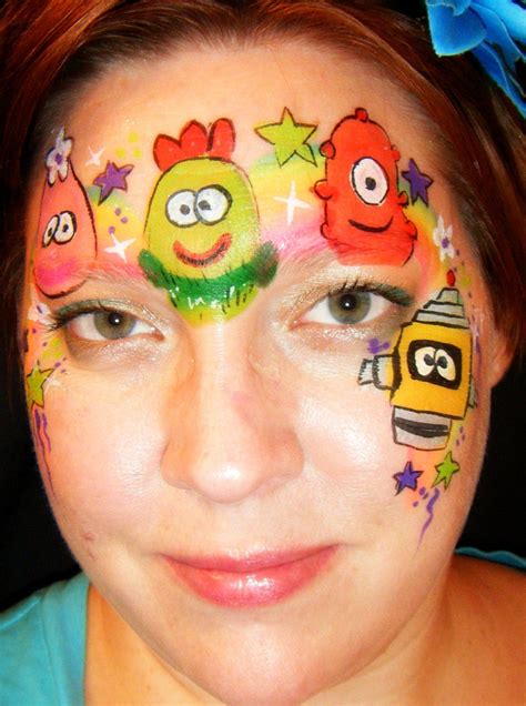 yo gabba gabba | Face painting easy, Face painting, Painting for kids