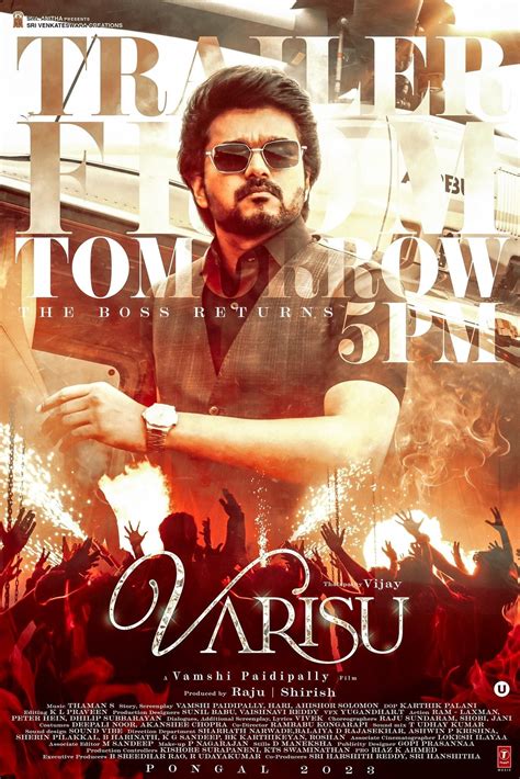 Varisu Trailer Release Date, Time Tamil Movie, Music Reviews and News