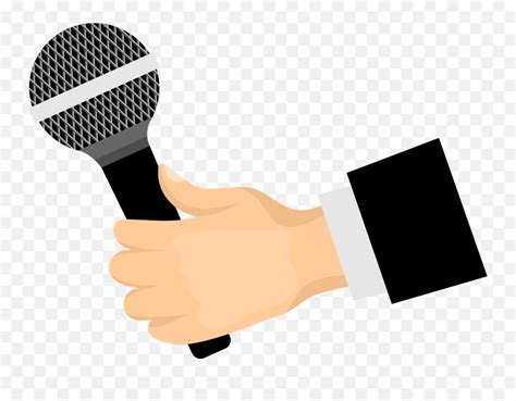 Mic In Hand Clipart - Hand Holding Microphone Clipart Emoji,Mic Emoji - free transparent emoji ...