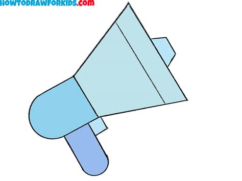 How to Draw a Megaphone - Easy Drawing Tutorial For Kids