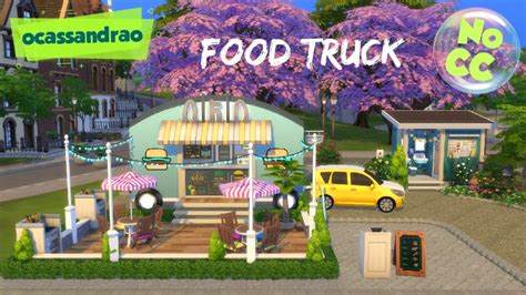 Food Truck 🍟🍔 + Speed build Les Sims 4 No CC - YouTube