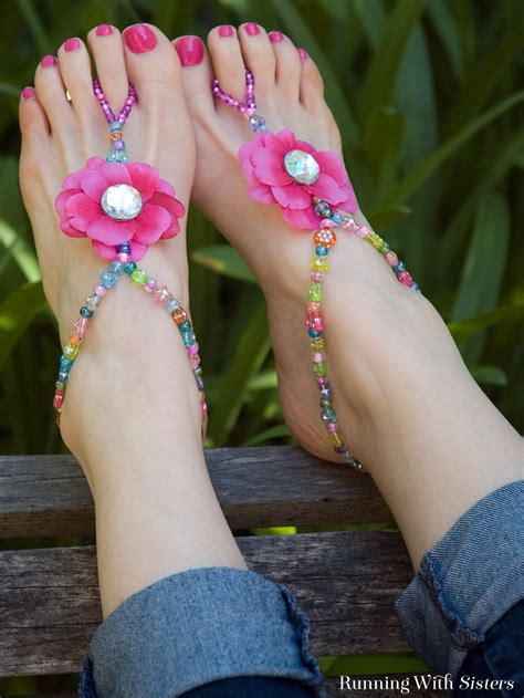 Summer Beaded Barefoot Sandals - Running With Sisters