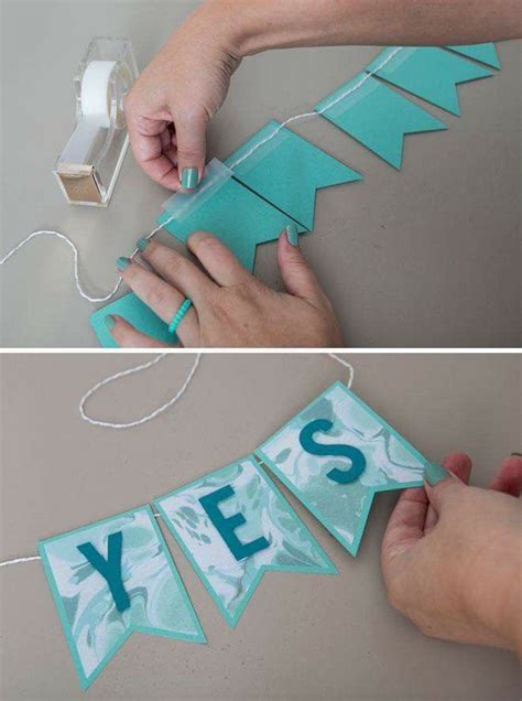 Banderín rectangular | Diy banner, Diy party banner, Diy birthday banner