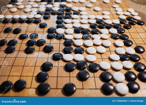 Go Game or Weiqi Wei-chi - Traditional Chinese Board Game. Stock Image ...