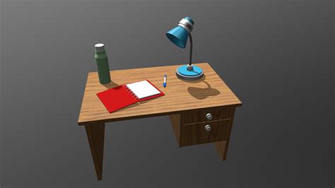 Study Table - Download Free 3D model by spckmm [815bd9c] - Sketchfab