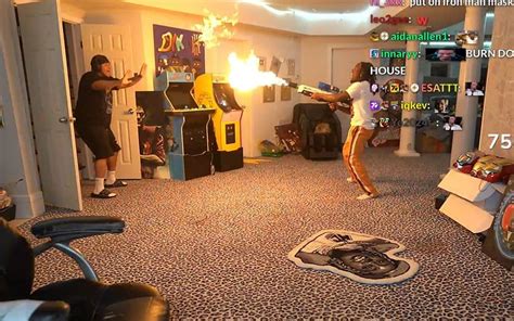 "What the f**k is you doing?!"- Kai Cenat terrifies his AMP housemates by using a flame thrower