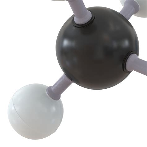 3d model methane molecule