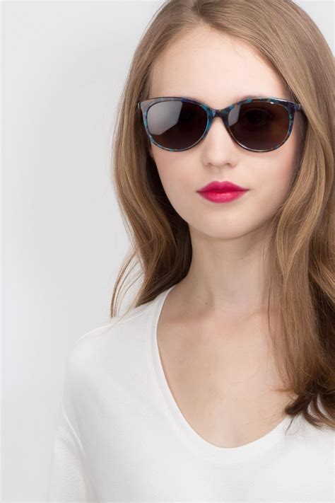 Calypso - Cat Eye Floral Frame Sunglasses For Women | Eyebuydirect Canada