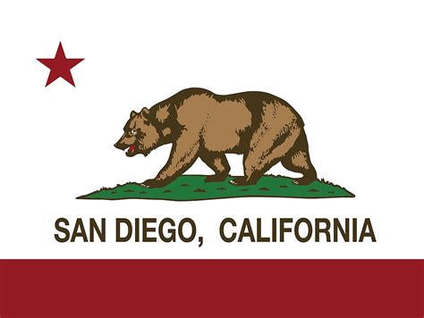 "San Diego California Republic Flag" by NorCal | Redbubble